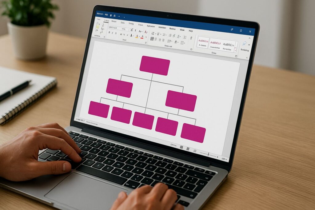 organogram maken in word, organogram