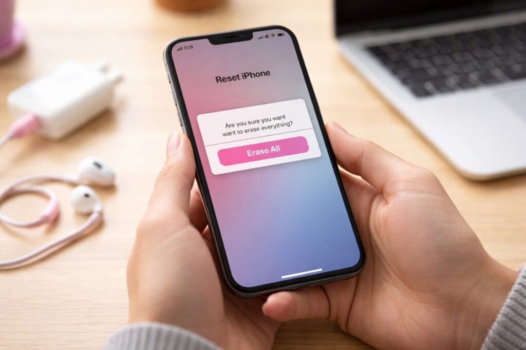 Een iPhone veilig leegmaken voordat je hem aan een nieuwe gebruiker geeft
